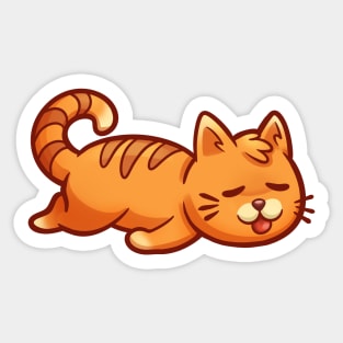 Sleepy Cat Mood Sticker